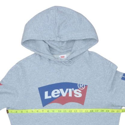 Mens UK Size M Levi's Grey Pullover Hoodie