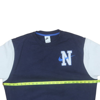 Mens UK Size L Nike Blue Pullover Sweatshirt
