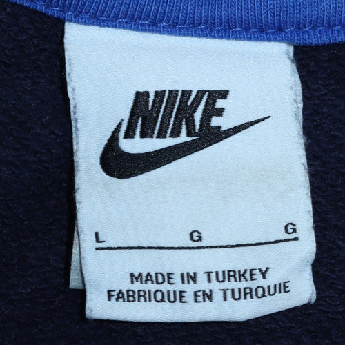 Mens UK Size L Nike Blue Pullover Sweatshirt