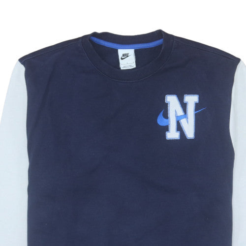 Mens UK Size L Nike Blue Pullover Sweatshirt