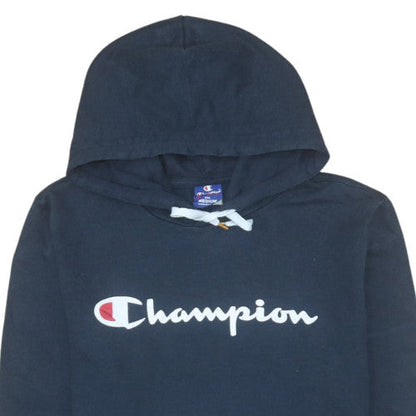 Mens UK Size M Champion Blue Pullover Hoodie