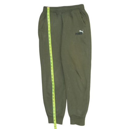 Mens UK Size S PUMA Regular Fit Jogger Green Trousers