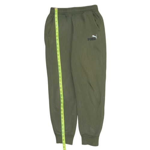 Mens UK Size S PUMA Regular Fit Jogger Green Trousers