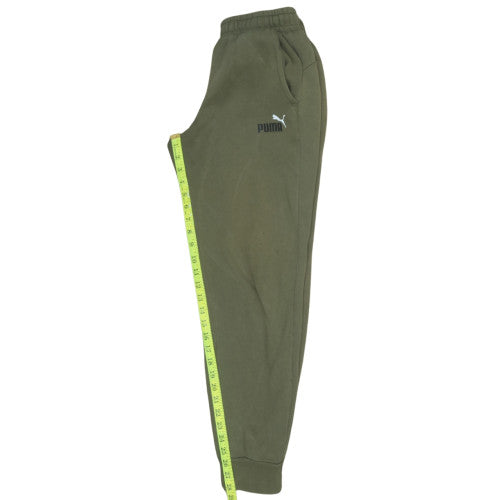 Mens UK Size S PUMA Regular Fit Jogger Green Trousers