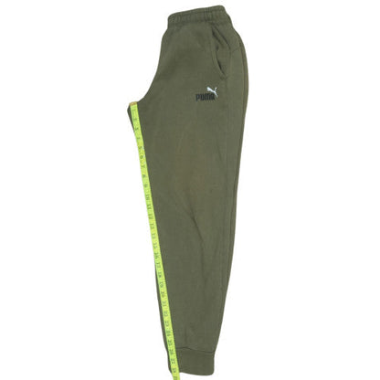 Mens UK Size S PUMA Regular Fit Jogger Green Trousers