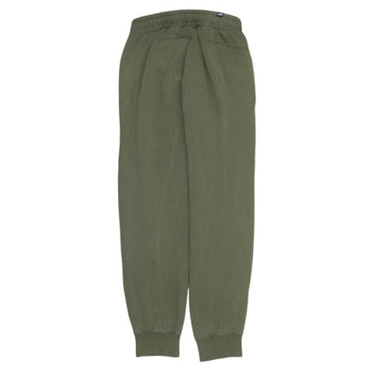 Mens UK Size S PUMA Regular Fit Jogger Green Trousers