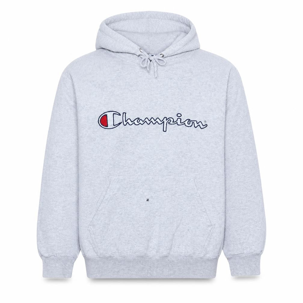Mens UK Size M Champion Grey Pullover Hoodie