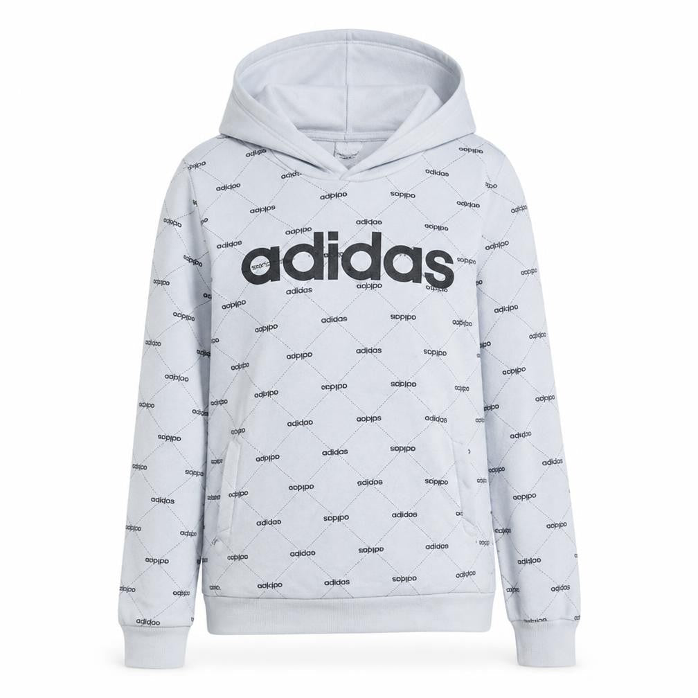 Womens UK Size 12 adidas White Pullover Hoodie