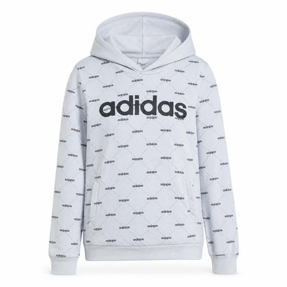 Womens UK Size 12 adidas White Pullover Hoodie