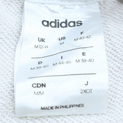 Womens UK Size 12 adidas White Pullover Hoodie