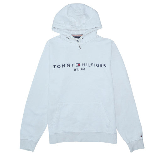 Mens UK Size M Tommy Hilfiger White Pullover Hoodie