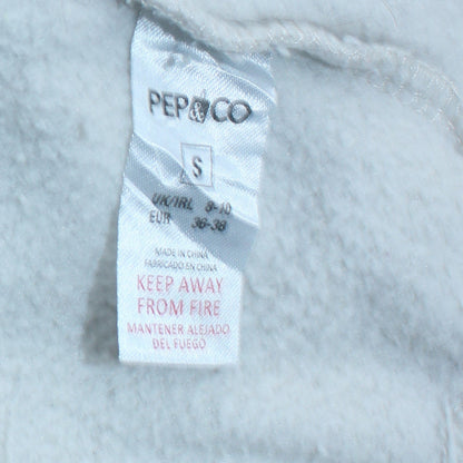 Womens UK Size S Pep&Co White Pullover Sweatshirt
