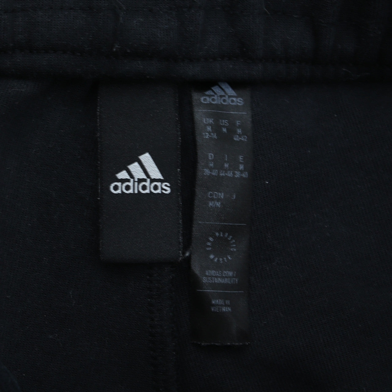 Womens UK Size 12-14 adidas Regular Fit Jogger Black Trousers