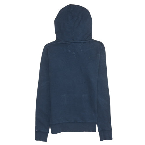 Womens UK Size M Tommy Hilfiger Blue Pullover Hoodie