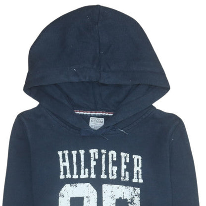 Womens UK Size M Tommy Hilfiger Blue Pullover Hoodie
