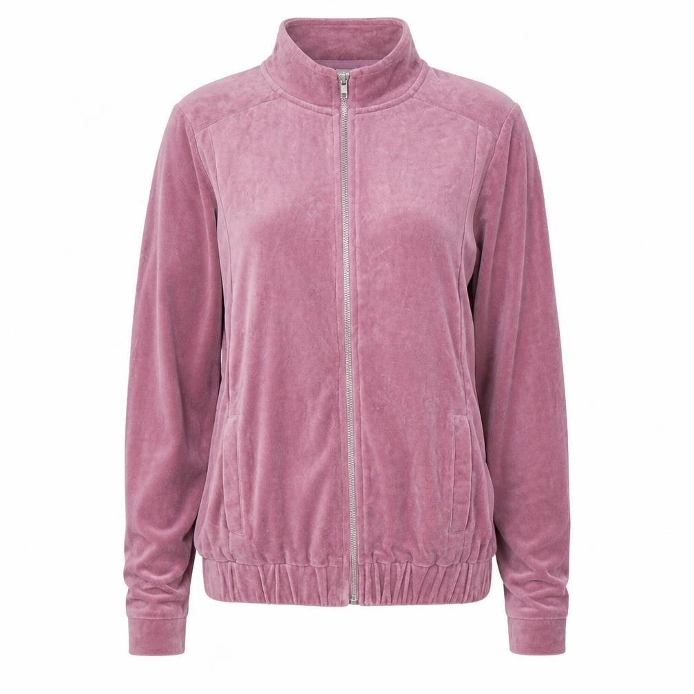 Womens UK Size 14 Cotton Traders Pink Full Zip Hoodie