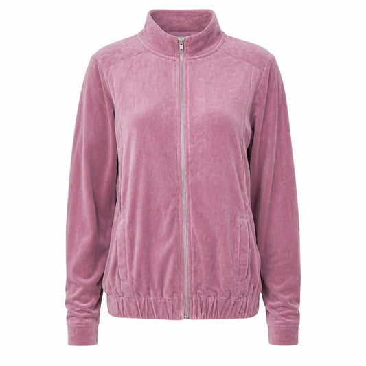 Womens UK Size 14 Cotton Traders Pink Full Zip Hoodie
