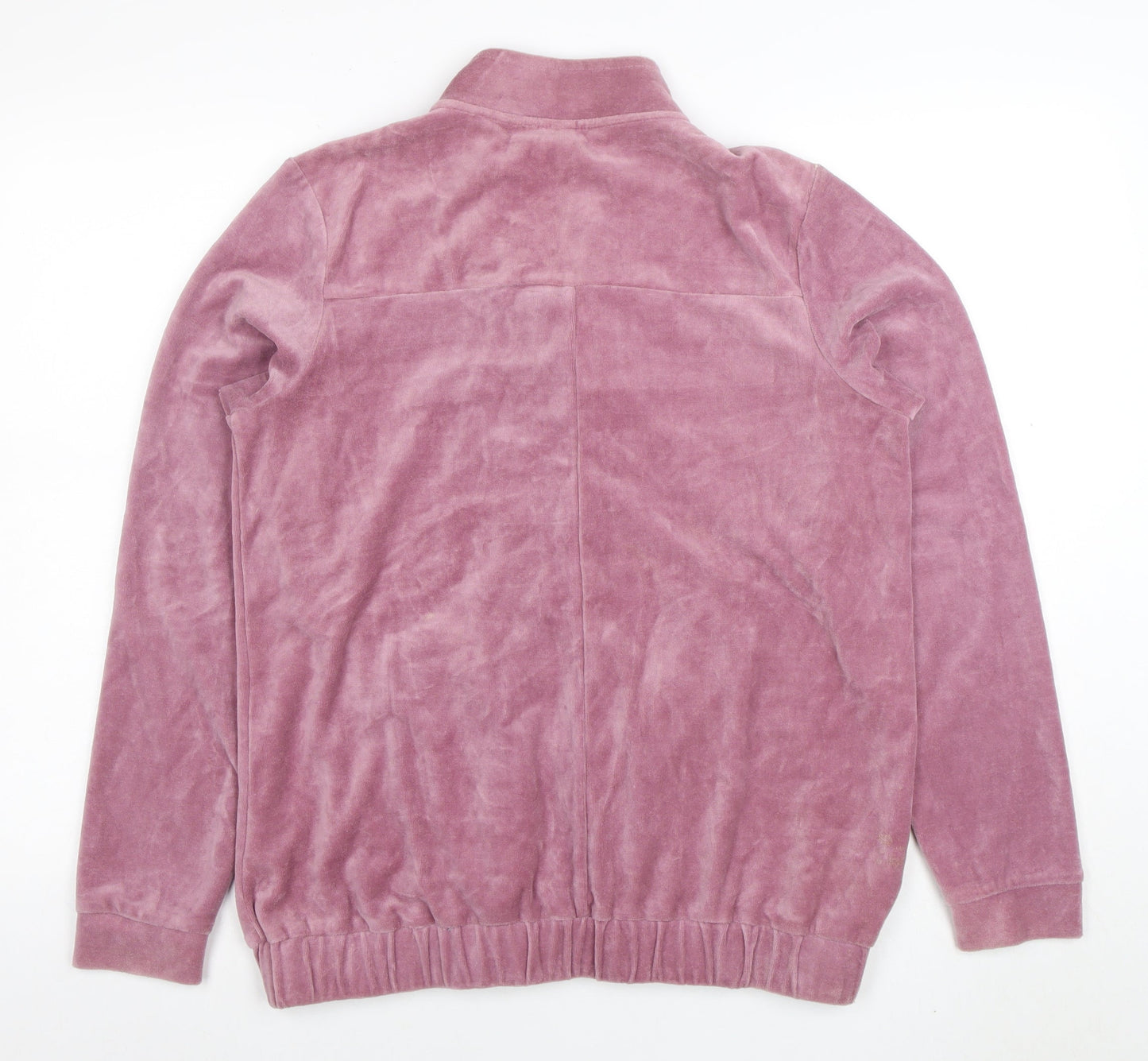 Womens UK Size 14 Cotton Traders Pink Full Zip Hoodie