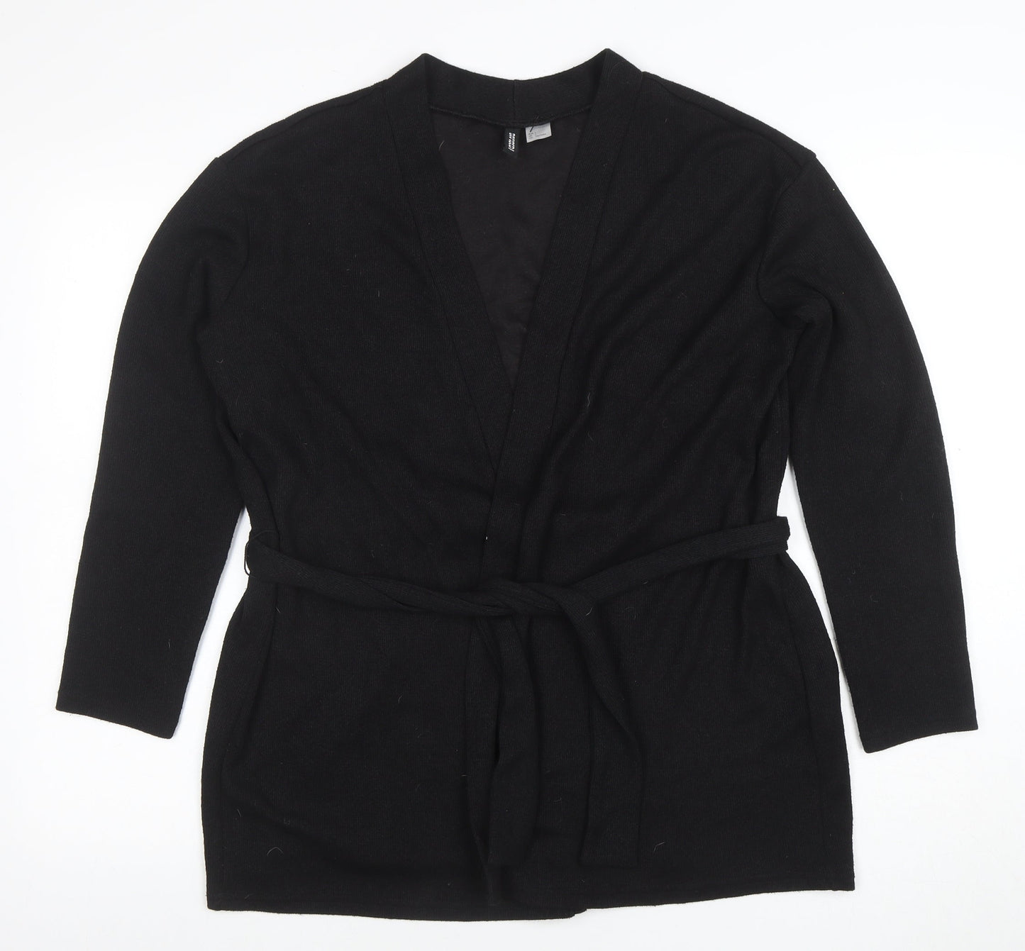 Womens UK Size L H&M Black Tunic Blouse