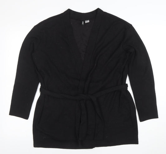 Womens UK Size L H&M Black Tunic Blouse