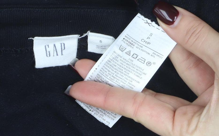 GAP Women’s Black Wrap Short Sleeve Cotton Blend Jumper S