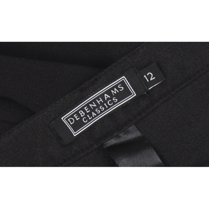 Debenhams Classics Womens Black Size 12 Straight Leg Trousers