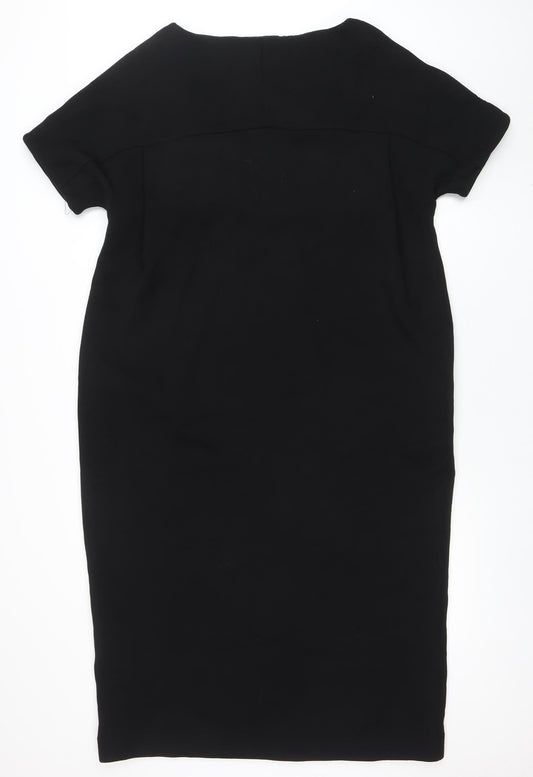 COS Women's Black Knee Length Stretch Sheath Dress M