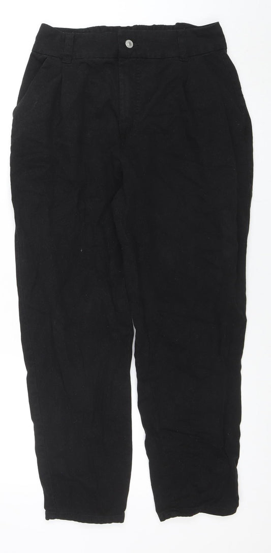 Womens UK Size 8 New Look Regular Fit Mom Black Jeans