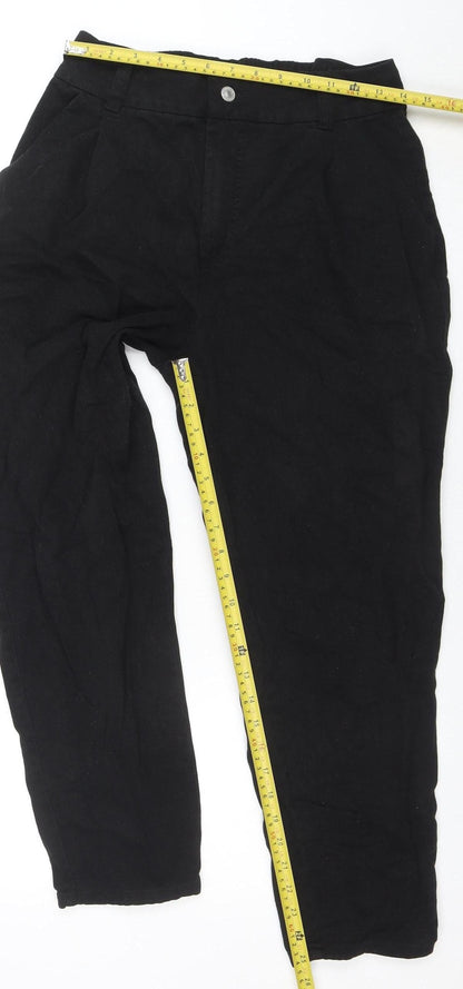 Womens UK Size 8 New Look Regular Fit Mom Black Jeans