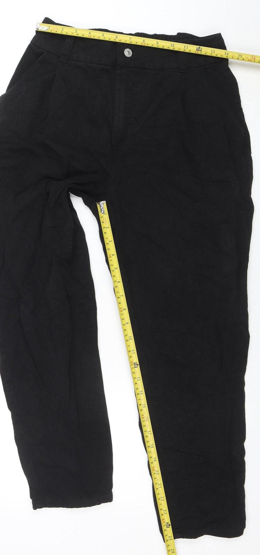 Womens UK Size 8 New Look Regular Fit Mom Black Jeans