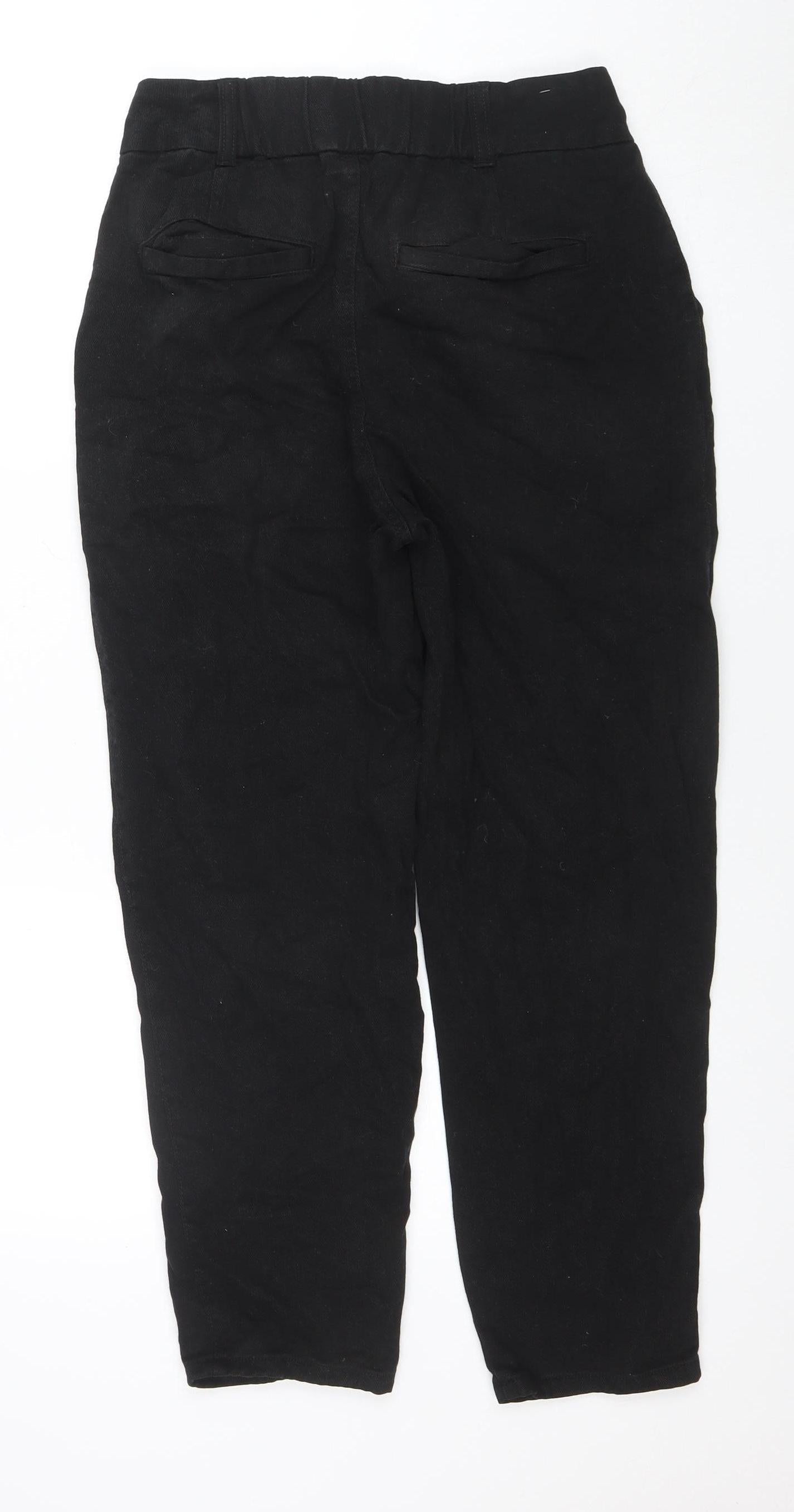 Womens UK Size 8 New Look Regular Fit Mom Black Jeans
