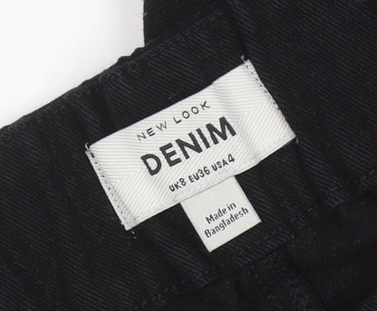 Womens UK Size 8 New Look Regular Fit Mom Black Jeans
