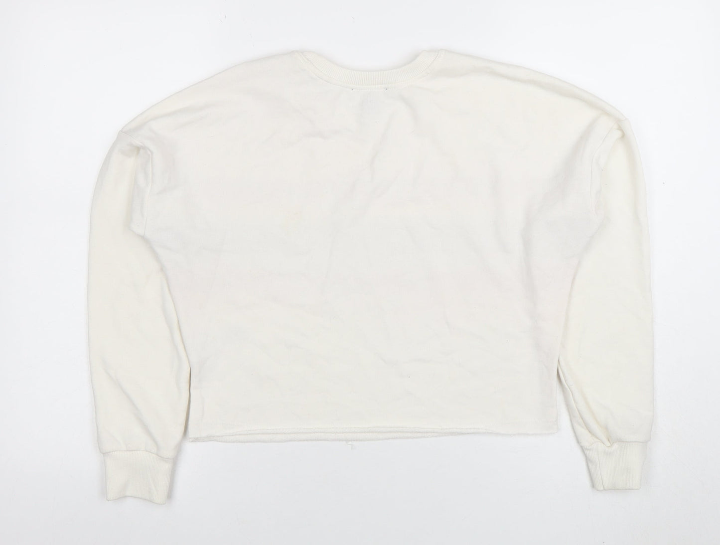 Womens UK Size 8 New Look White Pullover Sweatshirt