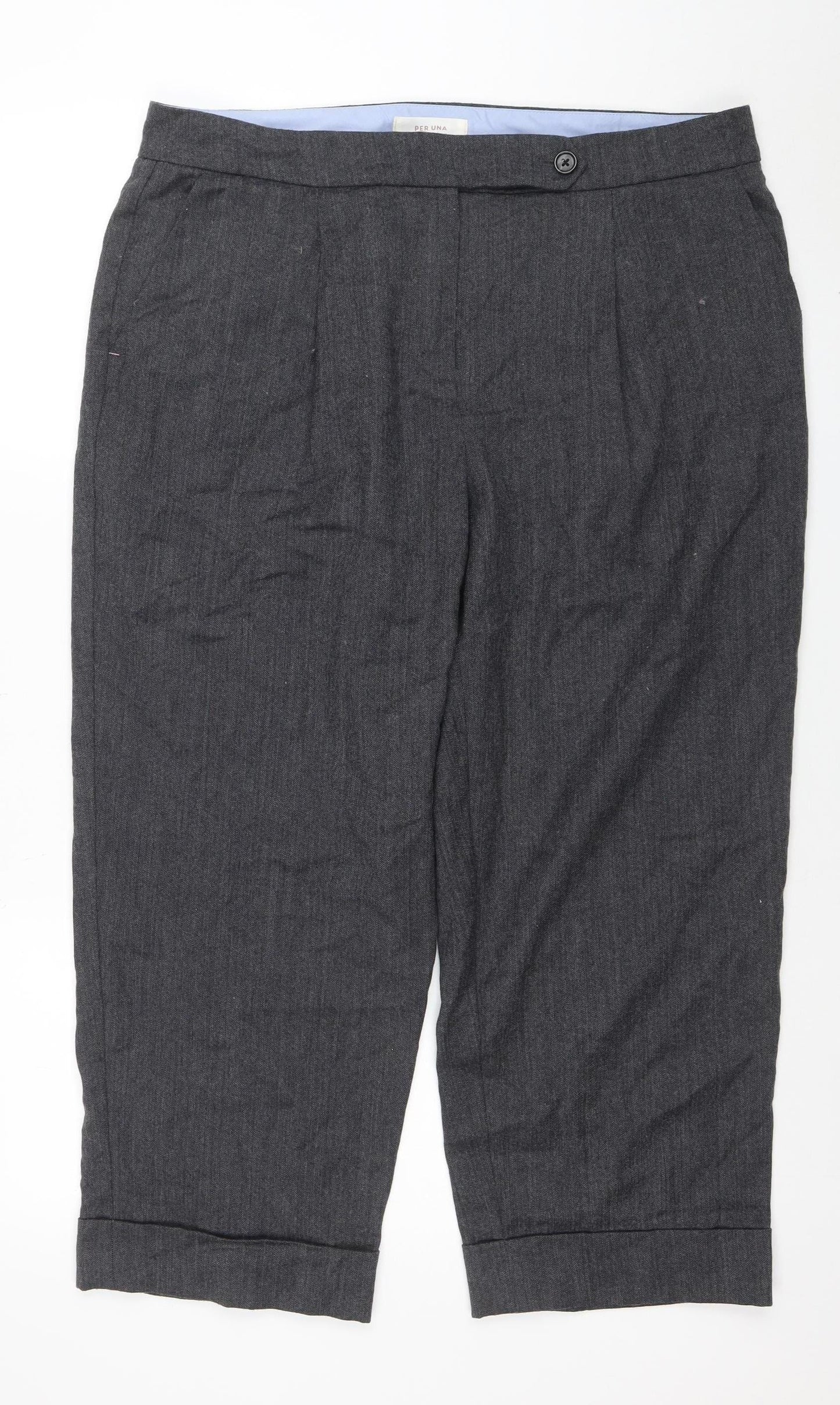Womens UK Size 18 Marks and Spencer Regular Fit Business Casual Workwear Grey Tr