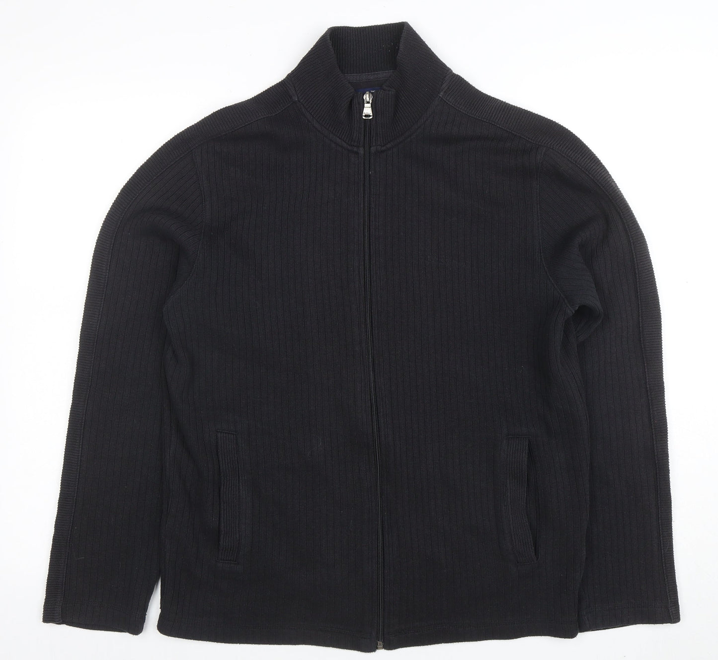 Mens UK Size M Ben Sherman Black Full Zip Sweatshirt