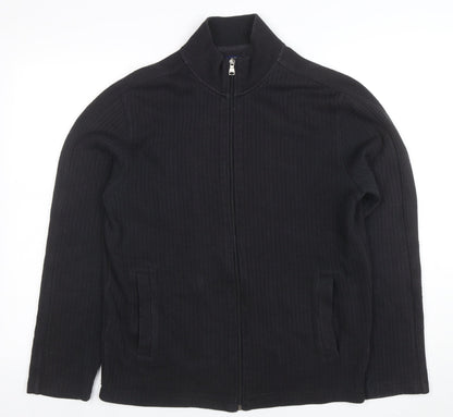 Mens UK Size M Ben Sherman Black Full Zip Sweatshirt