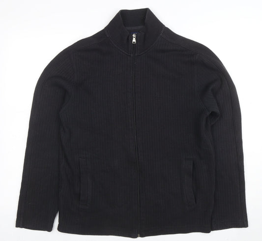 Mens UK Size M Ben Sherman Black Full Zip Sweatshirt