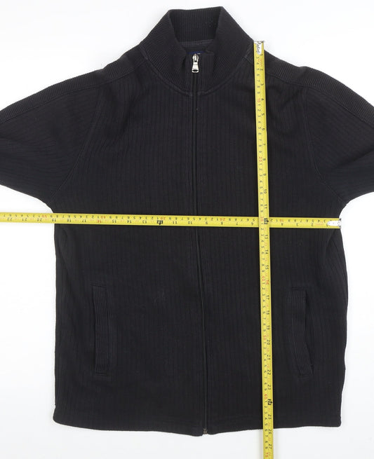 Mens UK Size M Ben Sherman Black Full Zip Sweatshirt