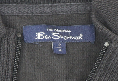 Mens UK Size M Ben Sherman Black Full Zip Sweatshirt