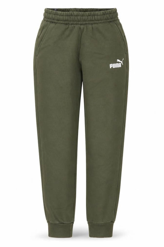 Puma Womens Green Jogger Sweatpants M Regular Fit Cotton Blend