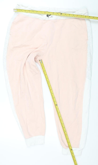 Womens UK Size XL Nike Relaxed Fit Jogger Pink Trousers
