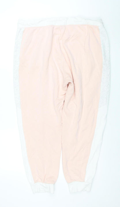 Womens UK Size XL Nike Relaxed Fit Jogger Pink Trousers