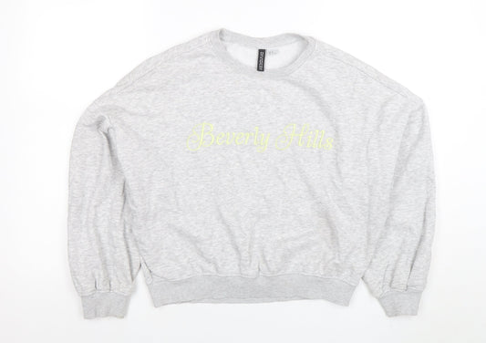 Womens UK Size XS H&M Grey Pullover Sweatshirt
