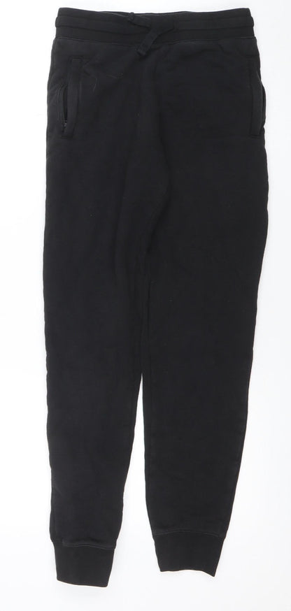 Russell Womens Black Jogger Sweatpants Size S Fleece Activewear
