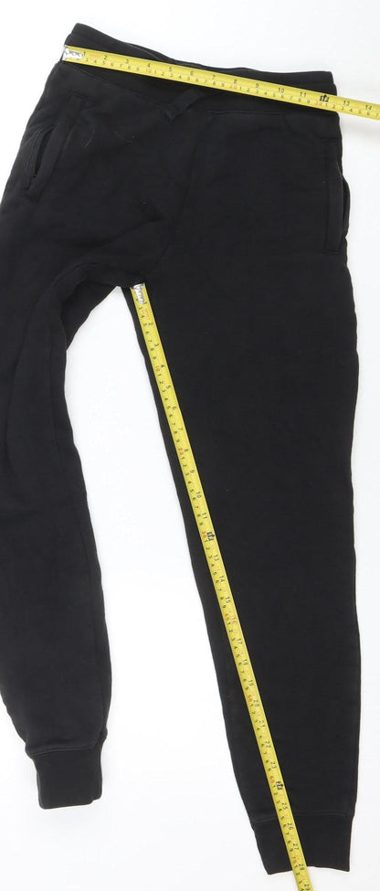 Russell Womens Black Jogger Sweatpants Size S Fleece Activewear