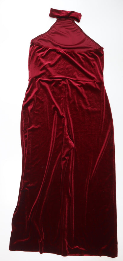 Womens UK Size 16 PRETTYLITTLETHING One-Piece Red Jumpsuit
