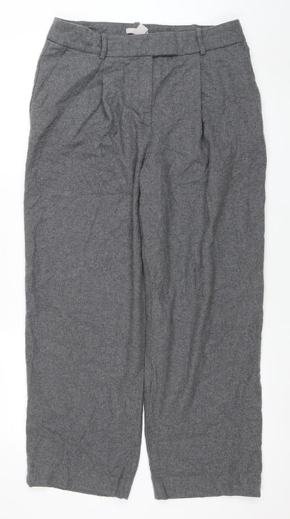 Womens UK Size 16 H&M Regular Fit Business Casual Workwear Grey Trousers