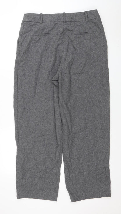 Womens UK Size 16 H&M Regular Fit Business Casual Workwear Grey Trousers