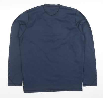 Mens UK Size L DECATHLON Blue Running & Jogging Gym & Training Football T-Shirt