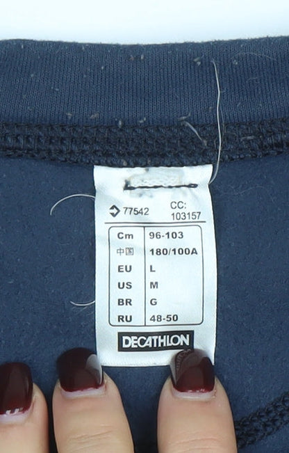 Mens UK Size L DECATHLON Blue Running & Jogging Gym & Training Football T-Shirt